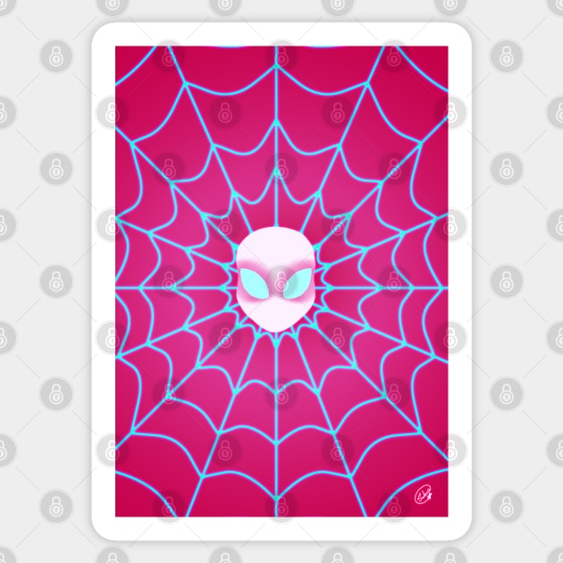 Ghost Spider Sticker by SalwaSAlQattan